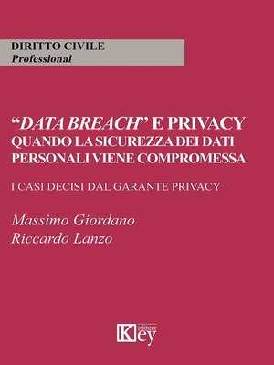 cover image of Data Breach" e privacy-